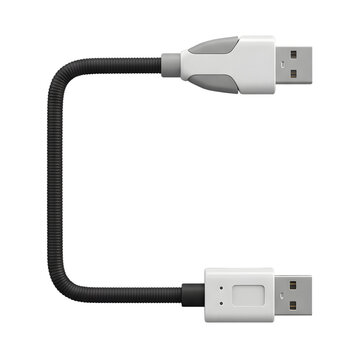 Flexible USB Cable with Two Connectors