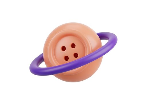 Cute silicone baby teether with ring