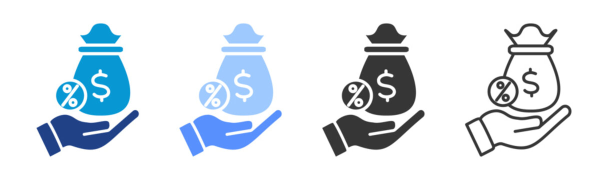 LOAN  icon set multiple style collection	