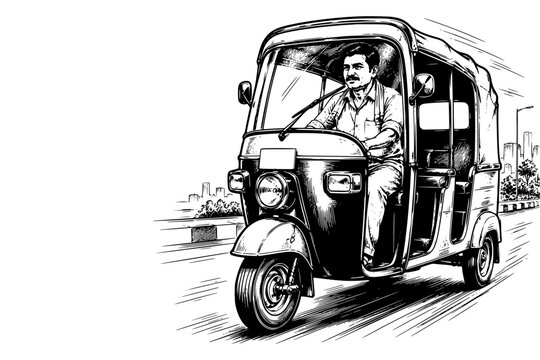 Indian Auto Rikshaw Driving Fast