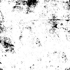 Obraz premium Black and White High Contrast Concrete Wall Grunge Texture Overlay on transparent png