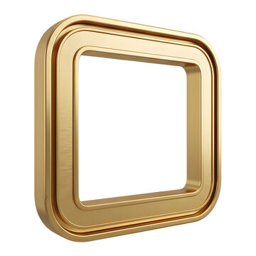 Golden Square Frame with Rounded Corners