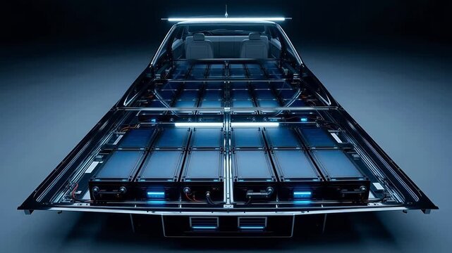 Sleek Pure Electric Platform: Mirror-Smooth Chassis & Module Harmony