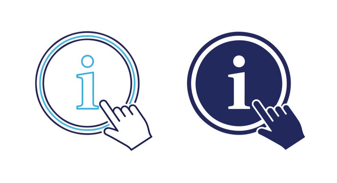 Information help desk support button icon