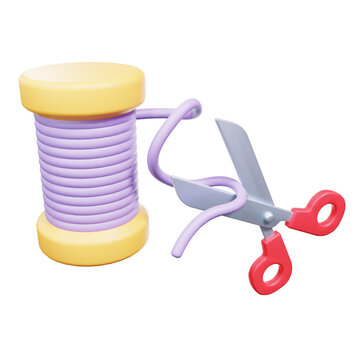 cut 3d icon illustration object