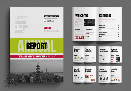 Annual Report Design Template