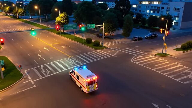 Emergency Corridor Creation: Traffic Lights Switching in Sequence