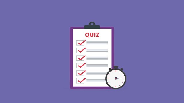Quiz checklist , online test exam form
