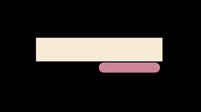 simple lower third for editing video, or event, and organizer, ceremonial, smooth motion graphic, 4k