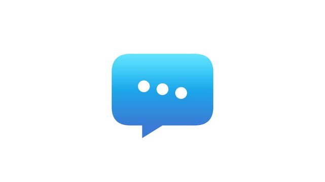 Animated Speech Bubble Motion Graphic