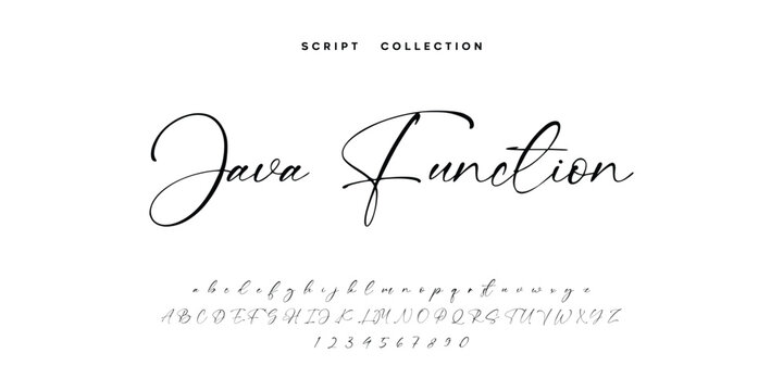 Java Junction Script Font Collection with Hand-Drawn Typography