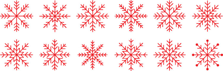 snowflake collection ornamental snowflake designs © AIcon Vector