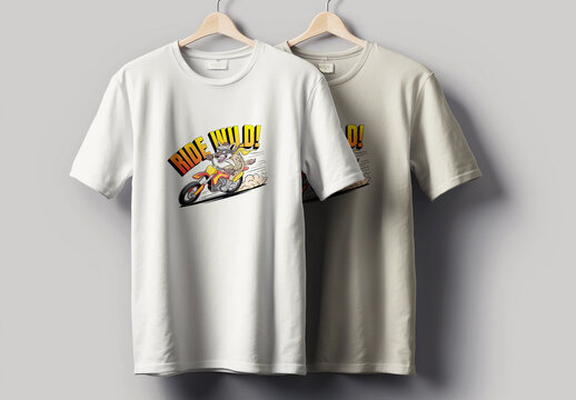 Ride Wild T Shirt Design Layout