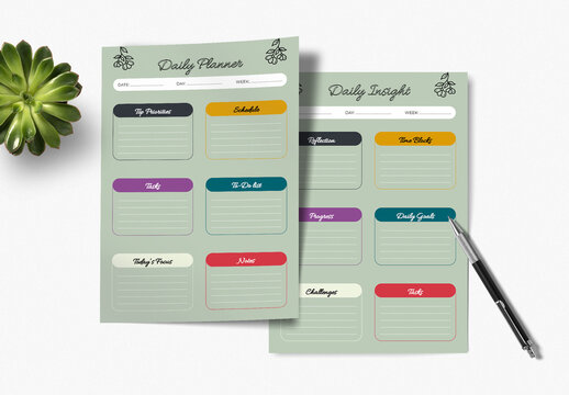 Planner Template Layout