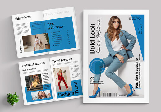 Modern Clean And Fashion Magazine Template