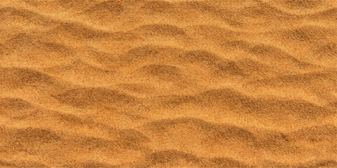 Sand ripple texture background with desert dune patterns and natural wind formed waves in warm golden sand © Asad Visuals