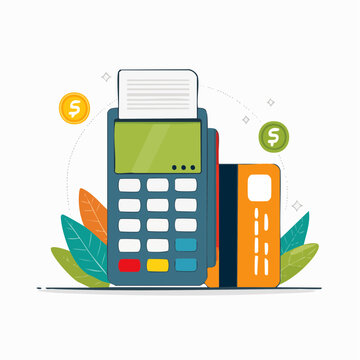 Payment Terminal with Credit Card and Coins