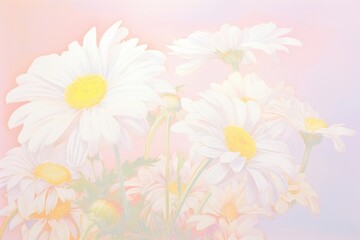 Obraz premium Daisy backgrounds painting flower.