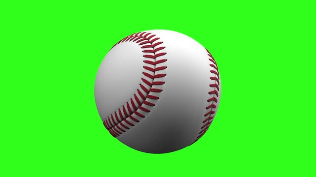 Baseball ball in motion - loop