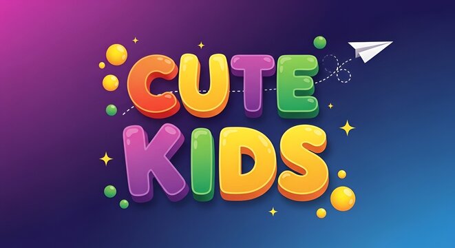 Vibrant Cute Kids Colorful Playful Background