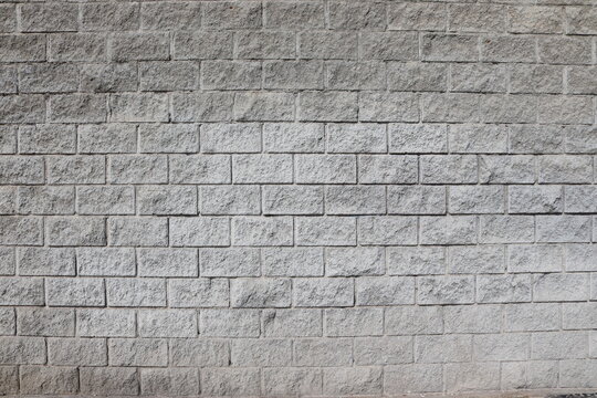 Grey Stone Block Wall Texture Background