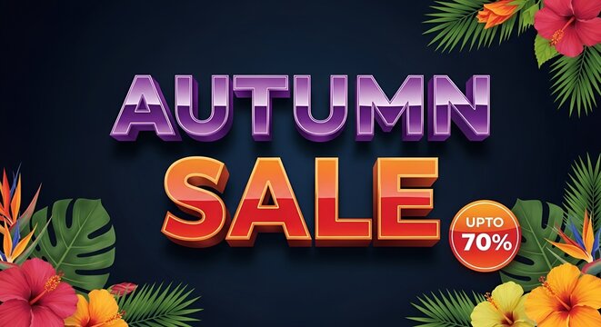 Stylish Autumn Sale Seasonal Offer Background