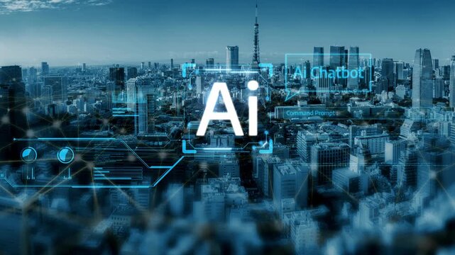 AI Virtual Assistant Artificial Intelligence Chatbot Controlled by Prompt Engineering for Explainable Generative AI information and LLM Deep Learning Technology for Smart Business Work Support. Muxer