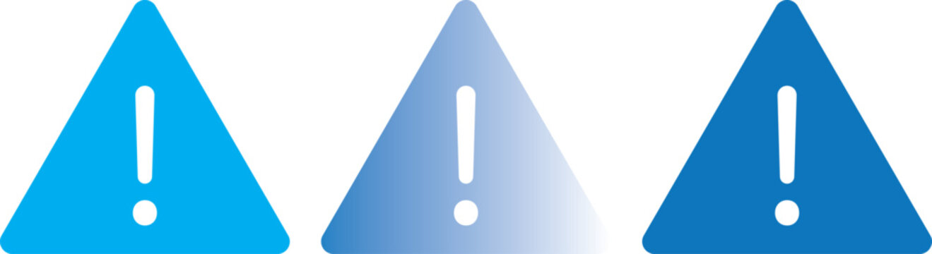 PrintAttention icon elements. icon in trendy flat and stroke style .Warning caution sign icon in flat style. Exclamation mark .Warning caution sign icon in flat style, exclamation mark symbol inside t