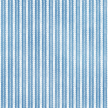 Watercolor blue seamless pattern with scalloped tripes.