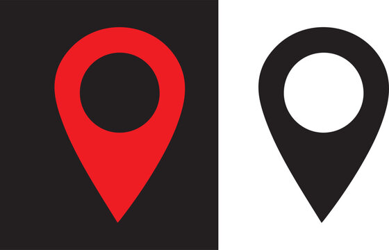 map pointer with pin icon