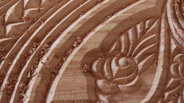 Computer Controlled CNC Machine Advanced Wood Design Precision Manufacturing Technology