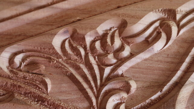 Computer Controlled CNC Machine Advanced Wood Design Precision Manufacturing Technology
