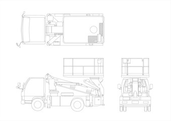 A telescopic boom truck is a heavy-duty vehicle that is extremely useful for working at heights © R36 SE