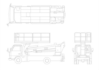 A telescopic boom truck is a heavy-duty vehicle that is extremely useful for working at heights © R36 SE