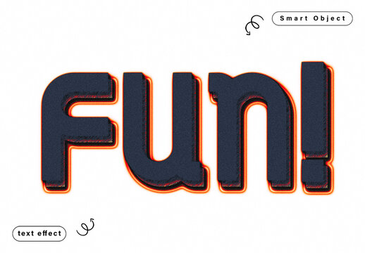 Retro Glow Text Effect Template