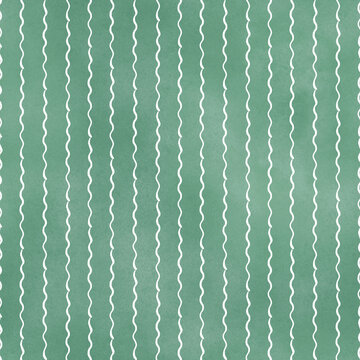 Wavy Watercolor Seamless Pattern.