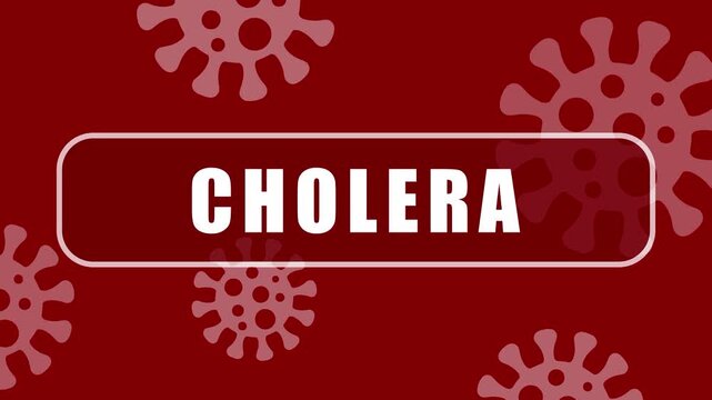 Cholera Alert Animation | Waterborne Disease Warning Motion Background