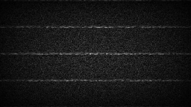Retro TV Static Noise Screen with Horizontal Lines and Grainy Texture