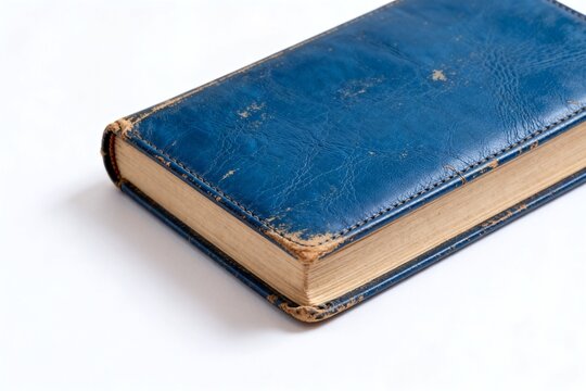Old blue leather bound book