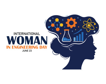 International Women in Engineering Day vector.