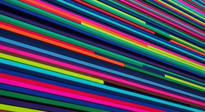 Colorful pixelated striped background with diagonal lines