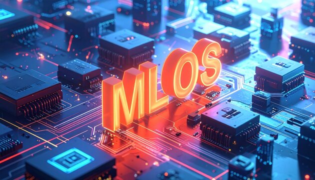 Machine Learning Operations Concept - MLOps - The Application of DevOps Practices to Machine Learning Workloads - 3D Illustration