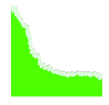 tron paper cut green