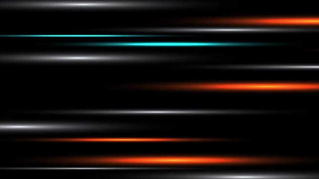 Abstract animated background with glowing colorful lights moving fast, creating modern motion graphics with high speed concepts, ideal for design creative, digital art, or elegant corporate themes