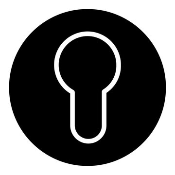 Keyhole vector icon. Lock illustration sign. Key symbol or logo.