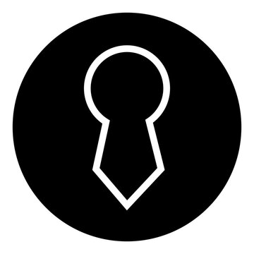 Keyhole vector icon. Lock illustration sign. Key symbol or logo.