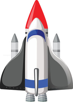 3d render of a roket