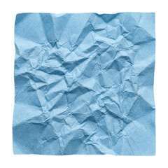 Obraz premium Isolated creased blue paper piece element