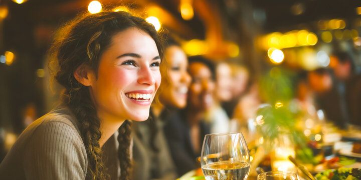 Professional entrepreneur discussing collaboration opportunities through sophisticated gourmet business dining networking communication successfully