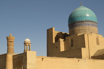 Obraz premium Kalan Mosque (12th-16th century) in the old city of Bukhara. Uzbekistan. World Heritage.